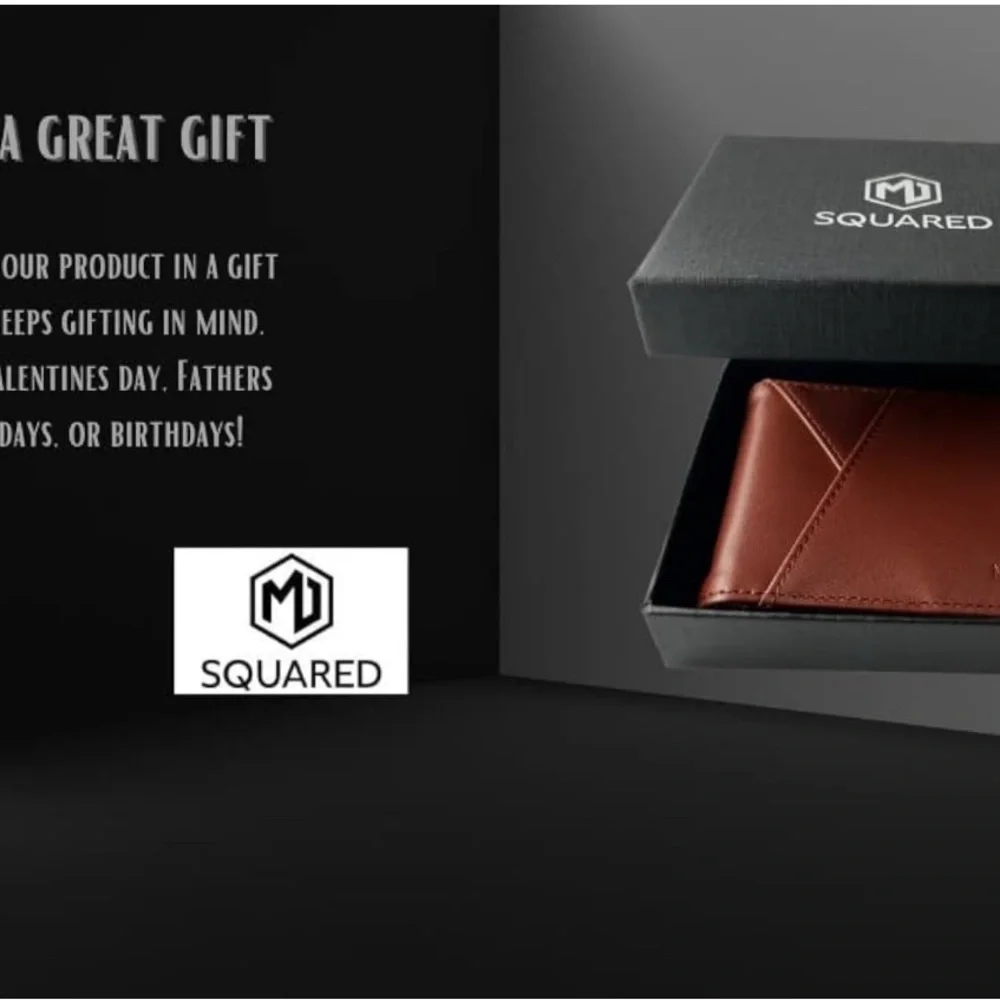 Men’s Slim Wallet With Money Clip Brown